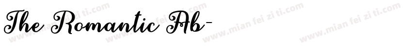 The Romantic Ab字体转换